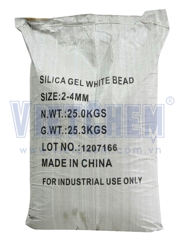 Silicagel SiO2.2H2O 98%, Trung Quốc, 25kg/bao