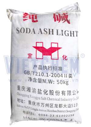 Sodium carbonate (Soda ash light) Na2CO3 99.2%, Trung Quốc, 50kg/bao
