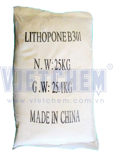 Zinc sulfide ZnS 30%, Trung Quốc, 25kg/bao