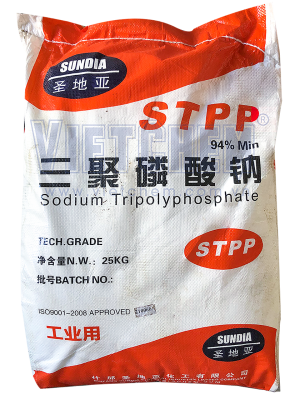 Sodium tripoly phosphat (STPP) Na5P3O10 94%, Trung Quốc, 25kg/bao