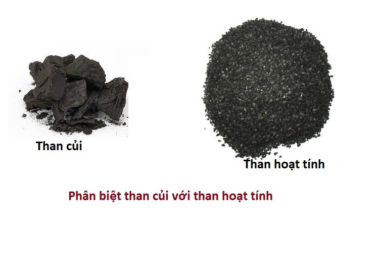 Sự khác nhau giữa than củi với than hoạt tính