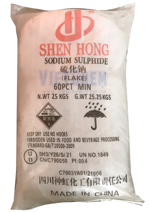 Sodium sulphide Na2S.3H2O 60%, Trung Quốc, 25kg/bao