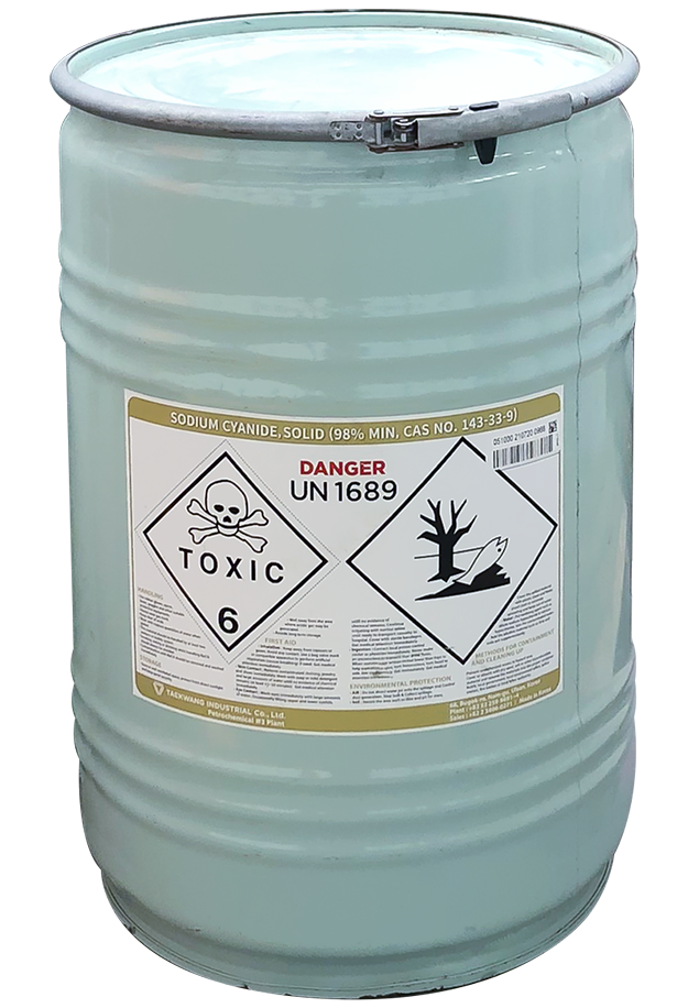 Sodium cyanide 99% NaCN, Hàn Quốc, 50kg/thùng
