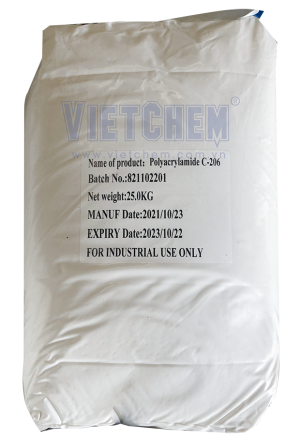 Polymer cation C206, Trung Quốc, 25kg/bao