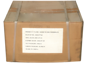 Natri erythorbate C6H7NaO6, Trung Quốc, 25kg/thùng