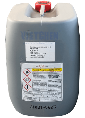 Acetic acid CH3COOH 99%, Đài Loan, 30kg/can