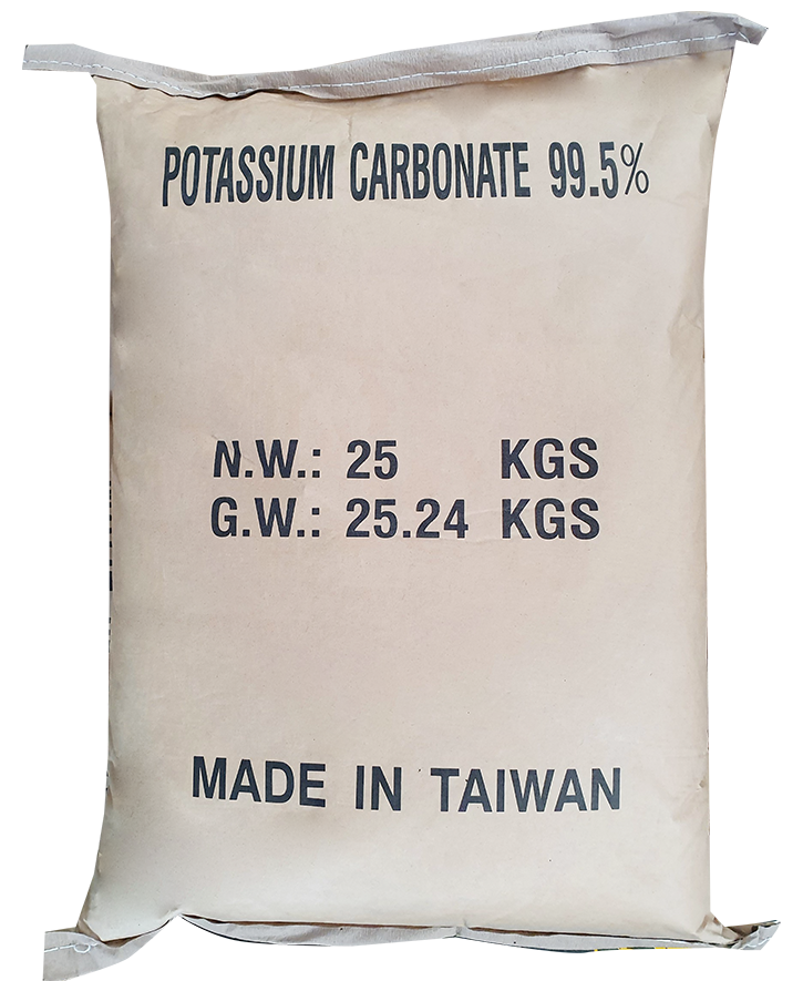 Potassium carbonate 99.5% K2CO3, Đài Loan, 25kg/bao