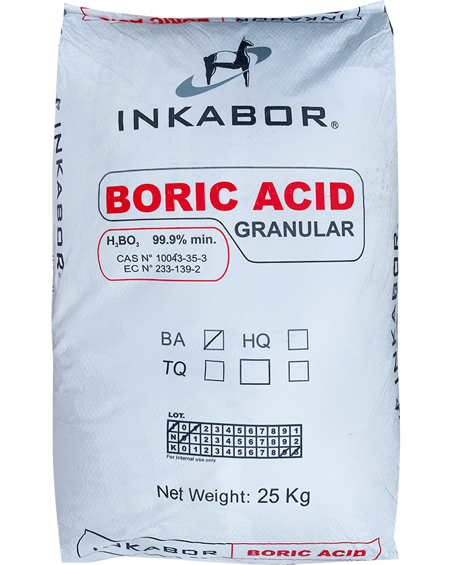 Boric acid H3BO3 99%, Mỹ, 25kg/bao