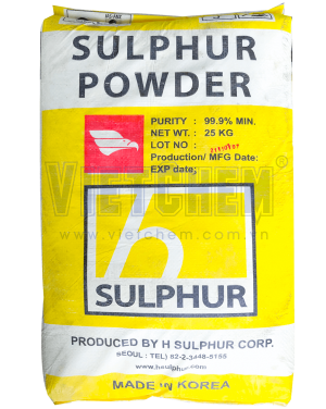 Sulfur S 99%, Hàn Quốc, 25kg/bao