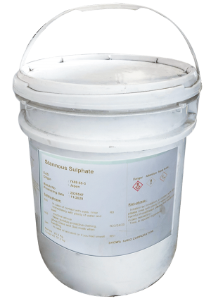 Stannous sulfate 99% SnSO4, Trung Quốc, 25kg/thùng