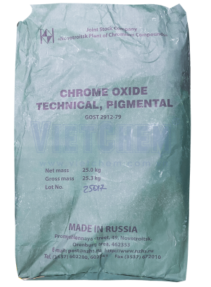 Chromium trioxide (CrO3) 99%, Nga, 25kg/bao
