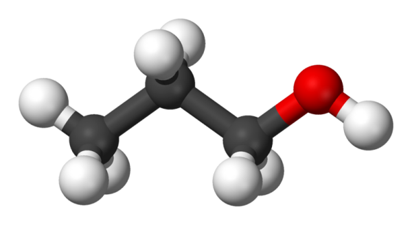 Phân tử của Ancol Propylic có nhóm hydroxyl liên kết với nguyên tử cacbon no