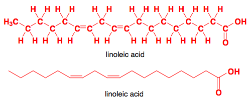 Công thức hóa học của Axit linoleic