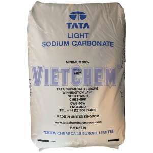 Sodium Carbonate (Soda Ash Light) Na2CO3 99%, Anh, 25kg/bao