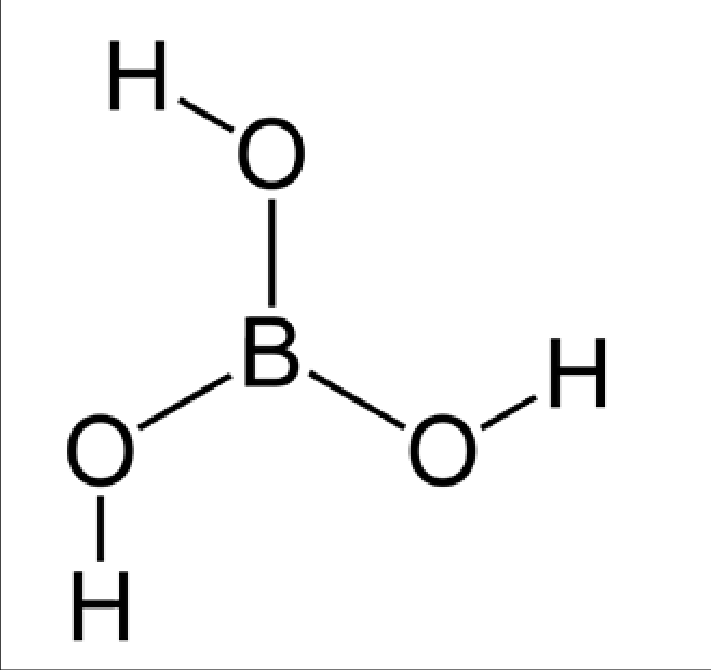 Cấu tạo hóa học của Acid boric