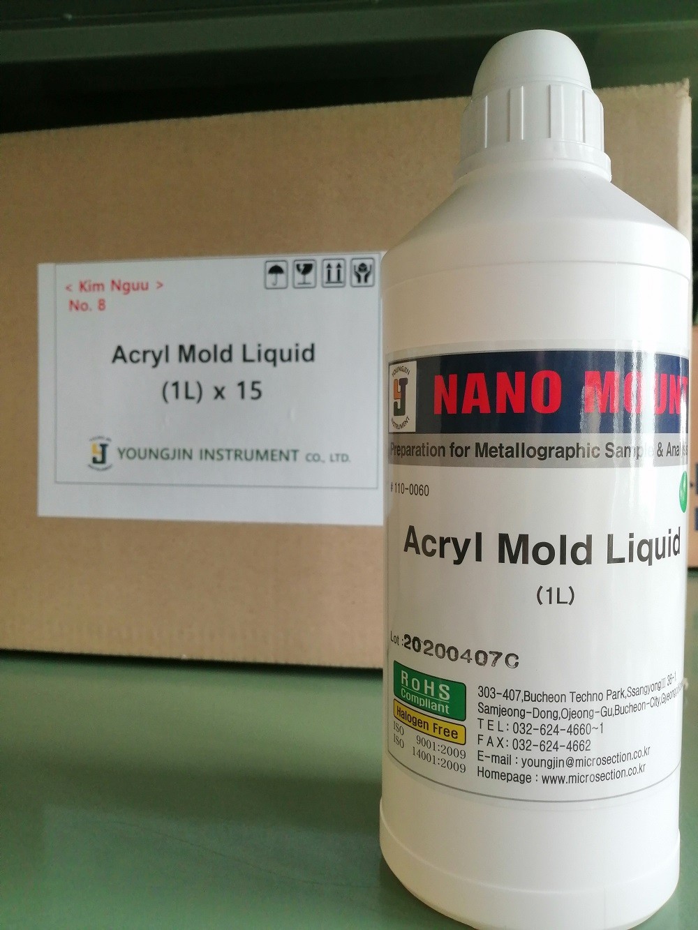 Acryl Mold Liquid, YoungJin, 1 lít