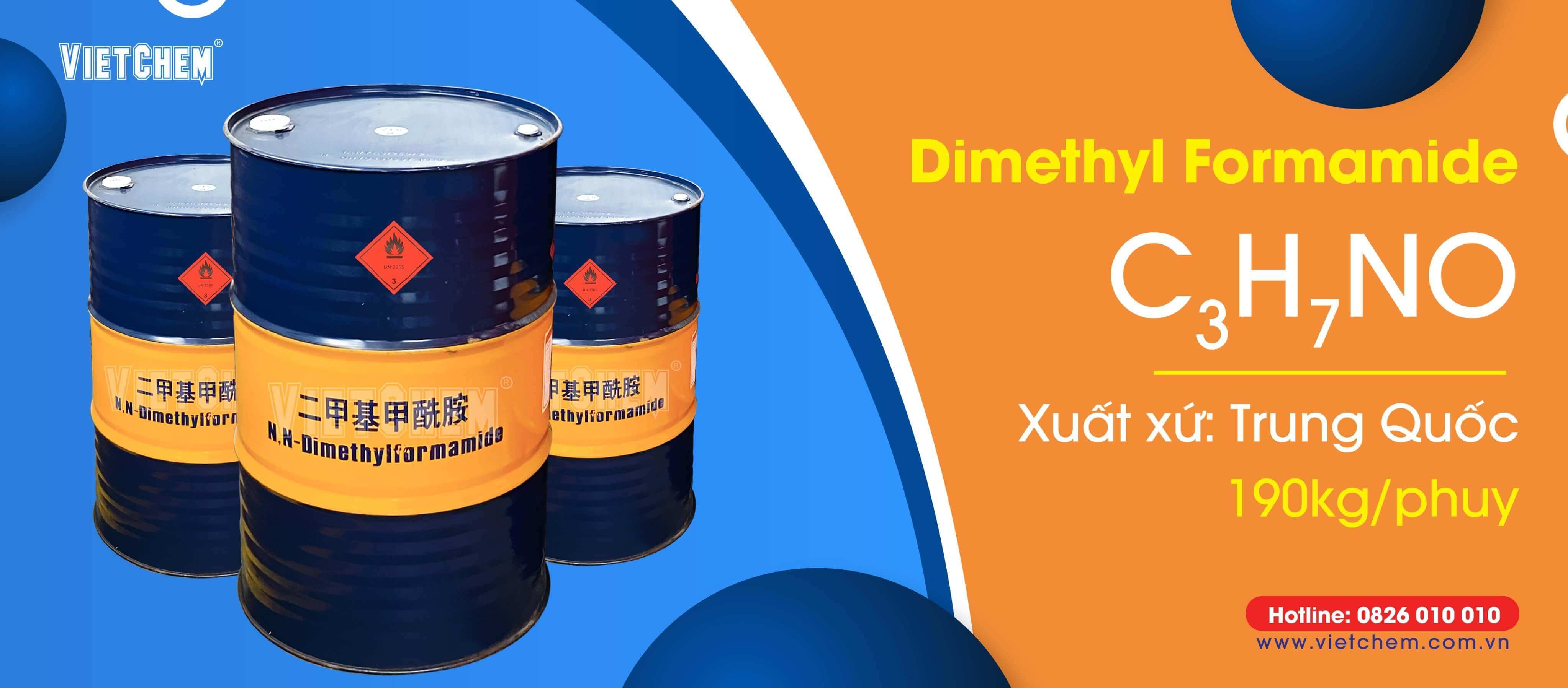 Dimethyl formamide C3H7NO (DMF), Trung Quốc, 190kg/phuy
